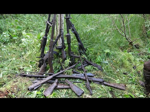 Found a bunch of ww2 weapons in a swamp, where did this come from?