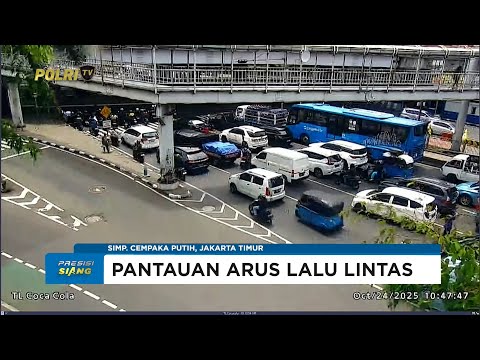 NTMC POLRI - PANTAUAN ARUS LALU LINTAS SIANG 24 OKTOBER 2025