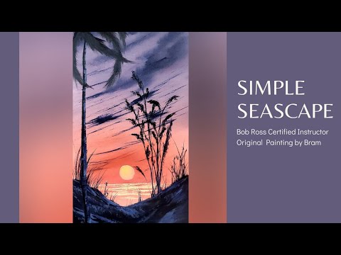 Simple Seascape Beach Oil Painting