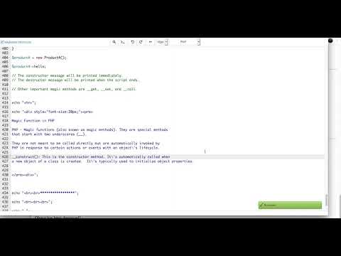 Advance Practical PHP Explain OOP Magic Function - video 94g