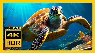The Best Colorful Aquarium 4K HDR VIDEO For Relax & Meditation RELAXING MUSIC 4K TV Screensaver