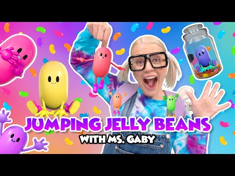 The Jumping Jelly Beans Song with Ms. Gaby | Songs for Kids | Interactive Kids Dance Videos