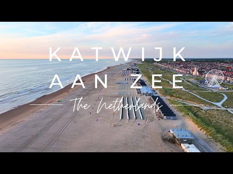 Captivating Aerial View of Katwijk aan Zee, The Netherlands in 4K
