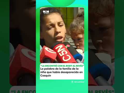 Hablaron los padres de la nena que había desaparecido