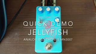 Video thumbnail for JellyFish (Analog BBD Chorus MN3007) Quick Demo by Drunk Beaver Pedals