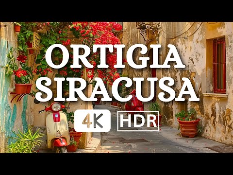 ORTIGIA - SYRACUSE WALKING TOUR 🌞 THE MOST BEAUTIFUL PLACES ON SICILY - ITALY 4K HDR