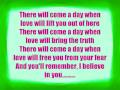 Bethany Dillon- "I believe In You" With lyrics on ...