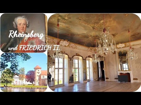 "Unterwegs" Schloss und Park RHEINSBERG, Kronprinz Friedrich II. Besichtigung, Brandenburg