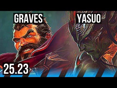 GRAVES vs YASUO (MID) | Legendary, 10/4/11 | NA Master | 25.23