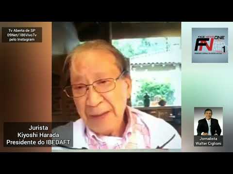 Jurista Kiyoshi Harada Presidente do IBEDAFT em entrevista para o Jornalista Walter Ciglioni