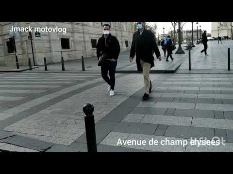 🇫🇷Walking Tour in Paris at Avenue de champ eleyseès/jmack motovlog