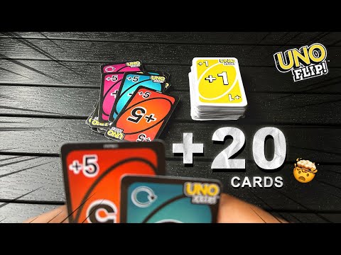 Draw 20 Cards! 🤯 Stack Your Draw 5 Cards with Caution | UNO Flip Fridays are Back!