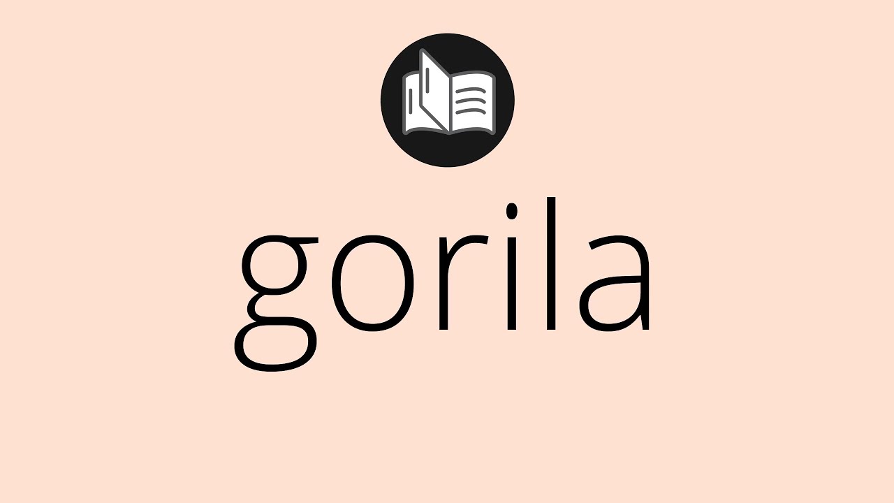 Que significa GORILA • gorila SIGNIFICADO • gorila DEFINICIÓN • Que es GORILA