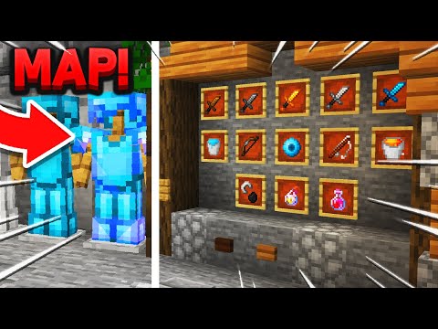 PvP Texture Pack Showcase Map For Minecraft Pe!! Texture Pack Review Map Mcpe