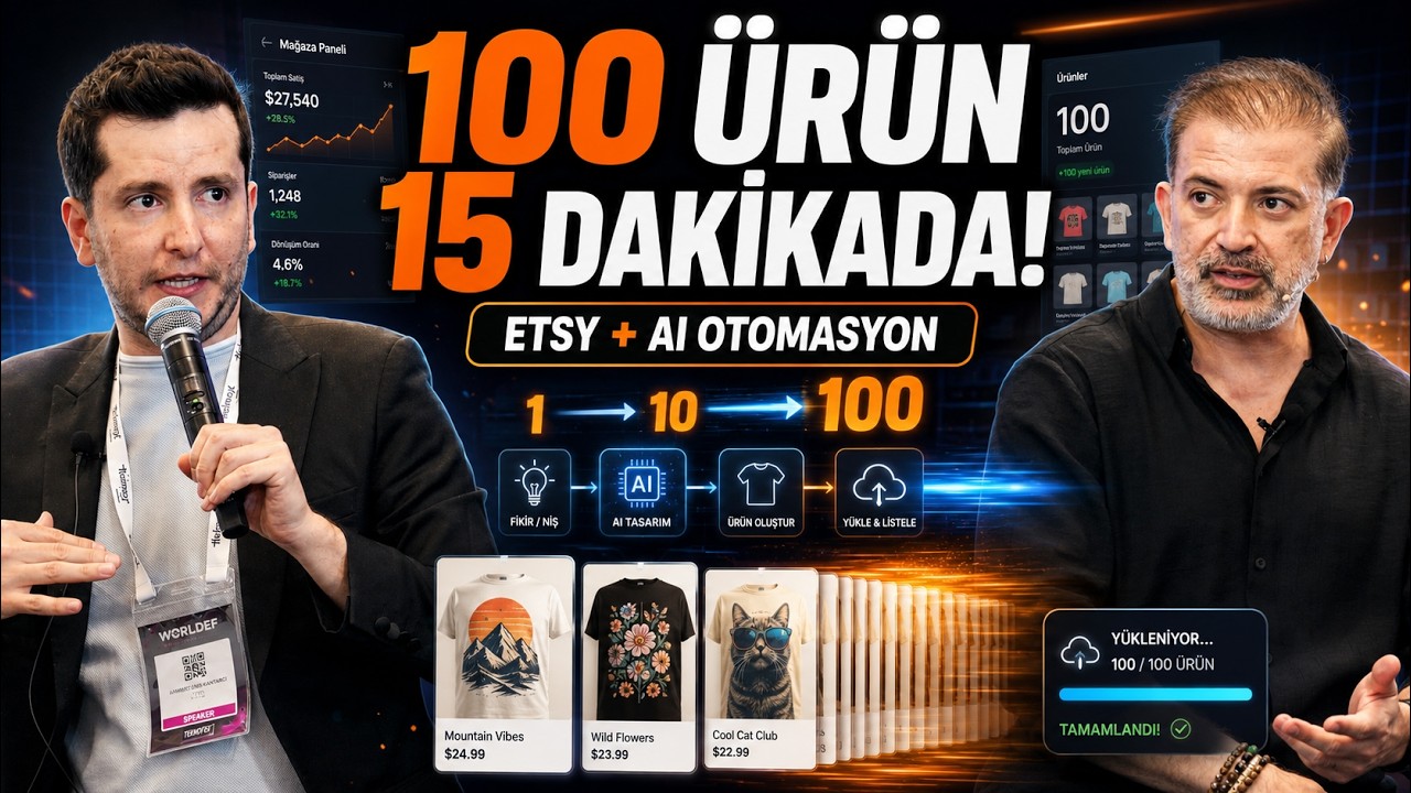 Yapay Zekayla 15 Dakikada 100 Etsy Ürünü Yüklemek! E-Ticarette Otomasyon Dönemi