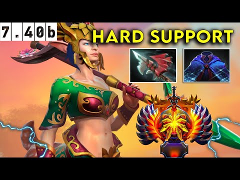 Enchantress Immortal Hard Support - Dota 2 Patch 7,40b Pro Pub Gameplay #4