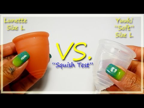 Lunette VS Yuuki Soft "Squish Test" - Menstrual Cups