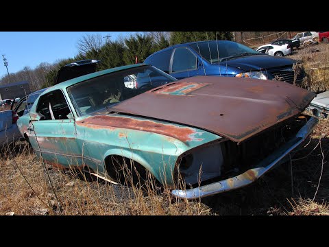1969 Mach 1 Mustang Rotting Away in a Junkyard