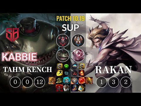 SB Kabbie Tahm Kench vs Rakan Sup - KR Patch 10.19