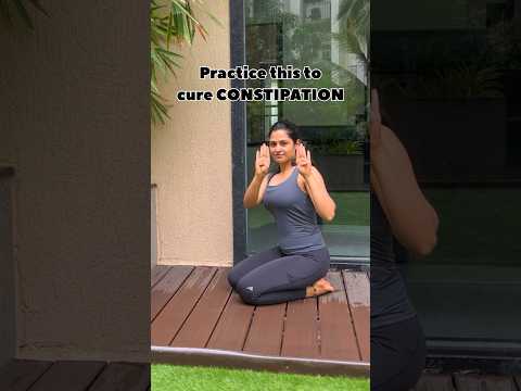 Cure CONSTIPATION | Yoga for digestive issues | Practice ft. Tatwika #ytshorts #asana #yoga