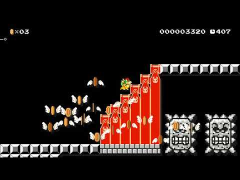 Bowser out of Control by StarDream - SUPER MARIO MAKER - NO COMMENTARY 1az