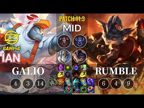 OZ Ian Galio vs Rumble Mid - KR Patch 11.3