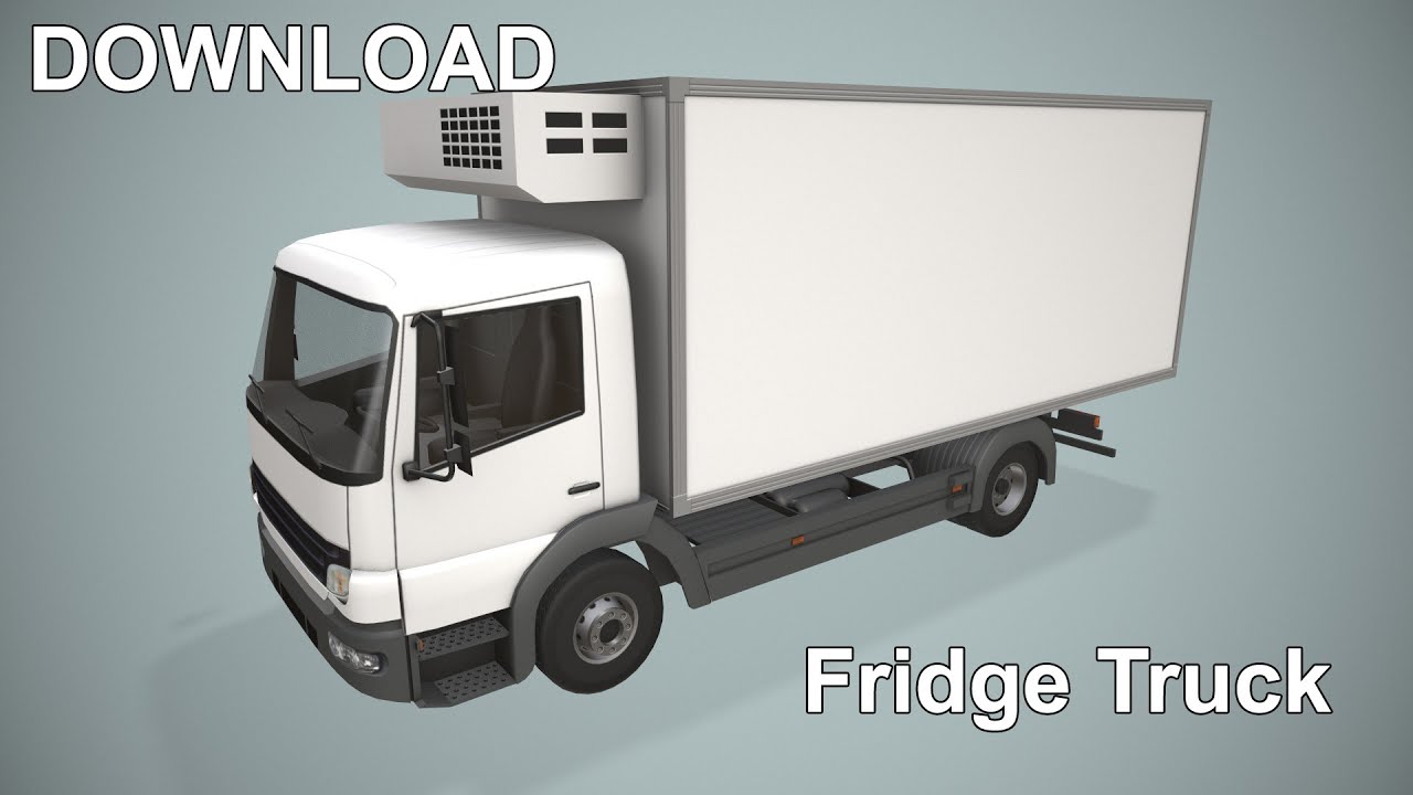 냉장고 트럭 --404-- 3D 모델
