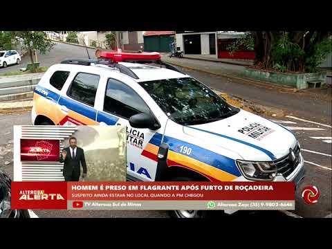 Homem é preso após furtar roçadeira em Alfenas