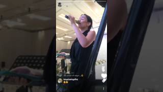 Angel Pieter live instagram singing from this moment