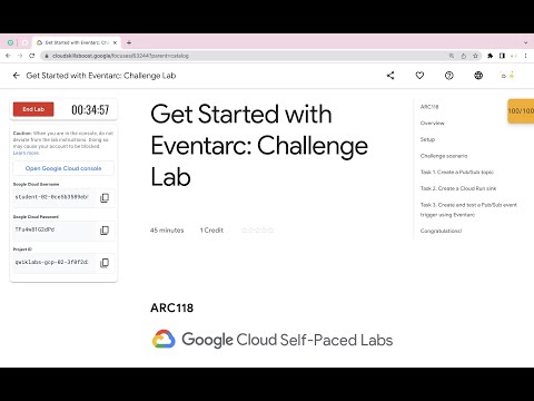 Get Started with Eventarc: Challenge Lab || #qwiklabs || #ARC118 ||  [With Explanation🗣️]