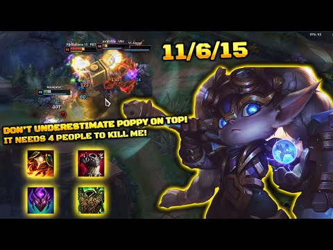 THIS CHAMP IS A HARD NUT TO CRACK!  Poppy Gameplay Season 10 - League of Legends