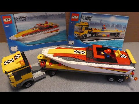 Lego 4643 City LKW- Rennboot YellowSteiny