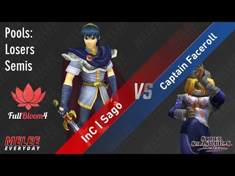 Full Bloom 4 - InC | Sago (Marth) vs. Captain Faceroll (Sheik) - SSBM - Singles Pools - Losers Semis
