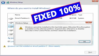 BitLocker Drive Encryption is Enabled on the Selected Partition | Fixed 100%