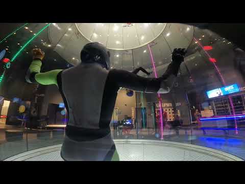 iFly flight session. I hit the wall!