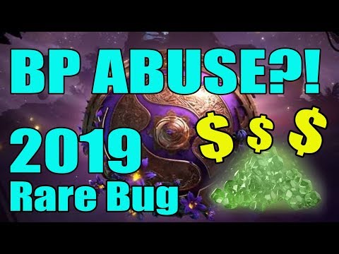 66 LEVELS IN 1 GAME!!! BP ABUSE?! Battle Pass 2019 - TI9 Rare Bug