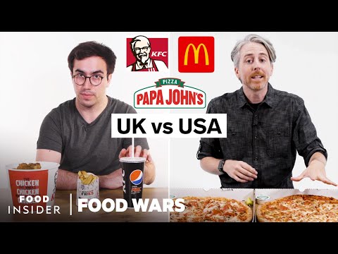 アメリカ VS イギリス、カロリーが高いのはどっち？
