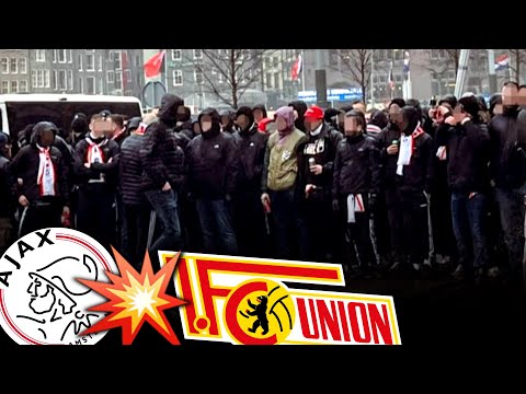 Dreifache Pyroshow, Marsch & Choreo in Amsterdam! (Ajax - Union 0:0)