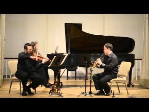 Bartok Contrasts for Clarinet, Violin, and Piano -  excerpt beginning 3rd Movement