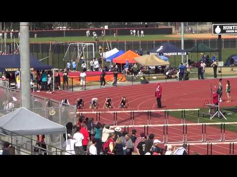 T Rios & M Gomez   VarB 110m HH- Beach Cities 3-29-14