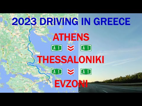 ROAD TRIP 2023 SK - Greece PART 10 Greece: A1/E75 Athens - Thessaloniki – Evzonoi