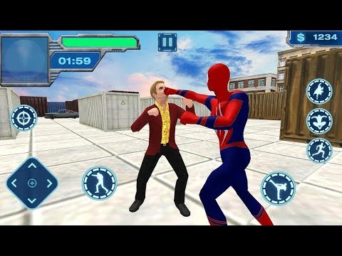 Iron Spider Superhero | Flying Spider Superhero Rescue Battle - Android GamePlay