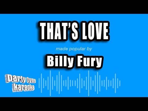 Thats Love - Billy Fury