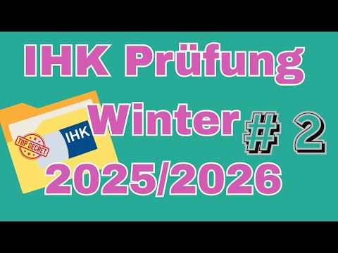 THIS IS WHAT YOU NEED TO BE ABLE TO DO - IHK Exam Winter 2025/2026 #2