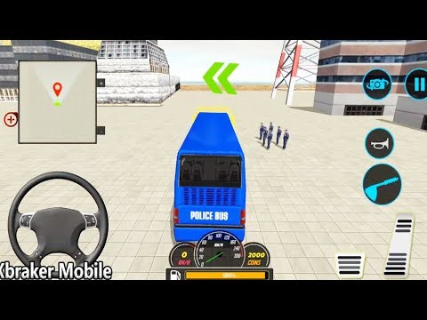 Police Bus Driving OffRoad Transport: US Police Bus Mountain Driving Simulator - Android GamePlay