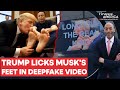 AI Video of Trump Kissing Elon Musk's Feet Sparks Chaos in Washington | Firstpost America | N18G