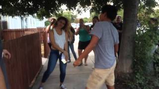 Dinah Jane Hansen dancing with a fan 8/10/15