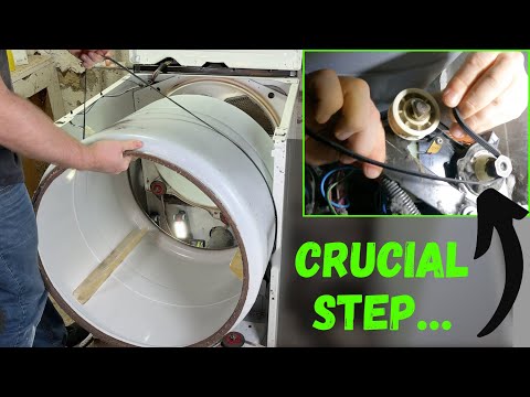 Replace BROKEN DRYER BELT Fast & Easy!