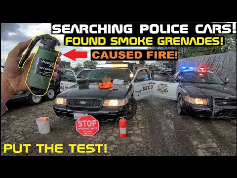 Searching Police Cars! Found Smoke Grenades! REMASTERED!