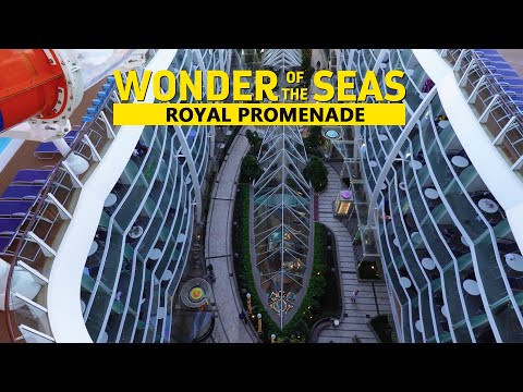 Royal Promenade at The Wonder of The Seas | 8 Days on The Worlds Largest Cruise ship #cruiseship